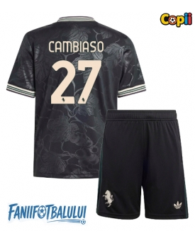 Juventus Andrea Cambiaso #27 Echipament de Fotbal Replică 2025-26 Copii Treilea (+ Șorturi)